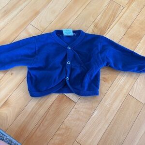 Toronto Maple Leafs NHL Hockey Blue Kids Cardigan Size 6m